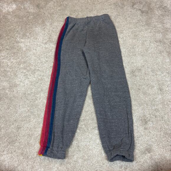 Aviator Nation 5 Stripe Sweatpants Joggers Kids Size 6 AS IS - Picture 3 of 9